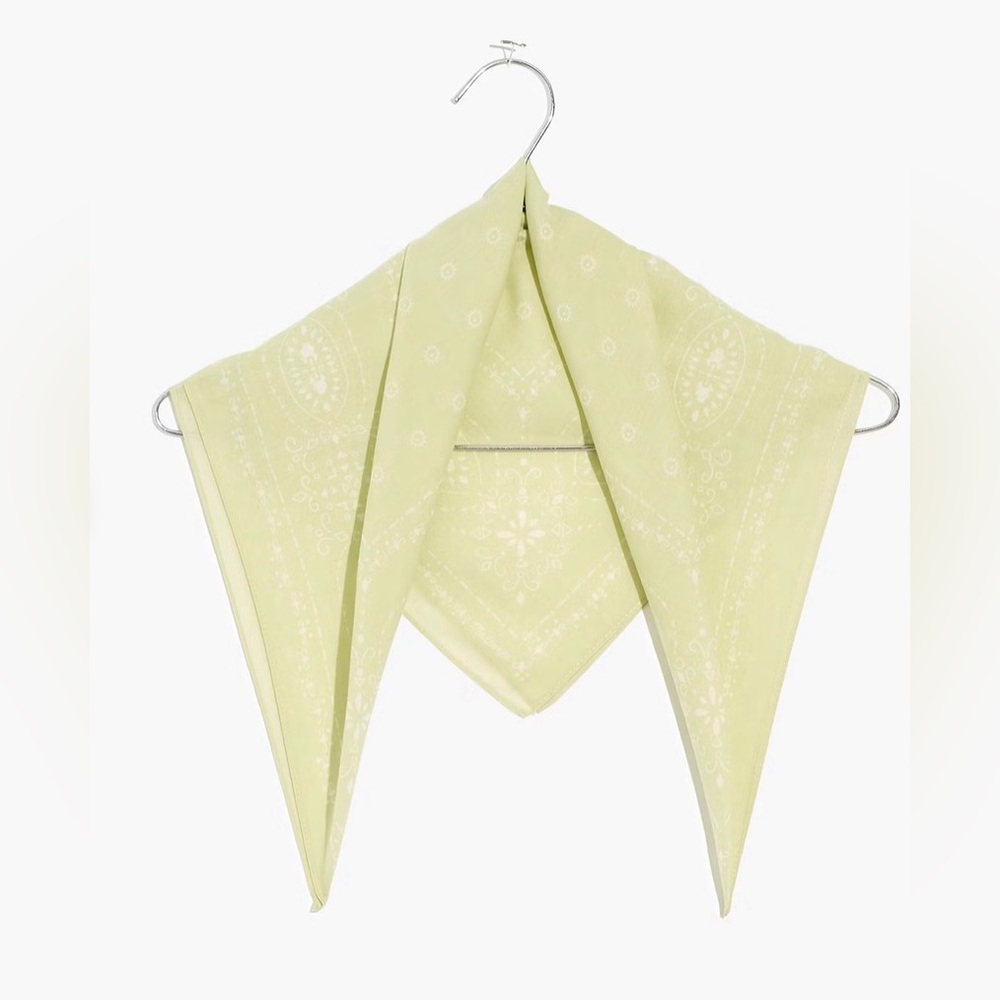 Madewell cotton bandana - pistachio color